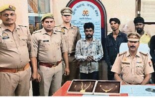 बंद मकान में लाखों की चोरी का राजफाश, चार बदमाश गिरफ्तार
